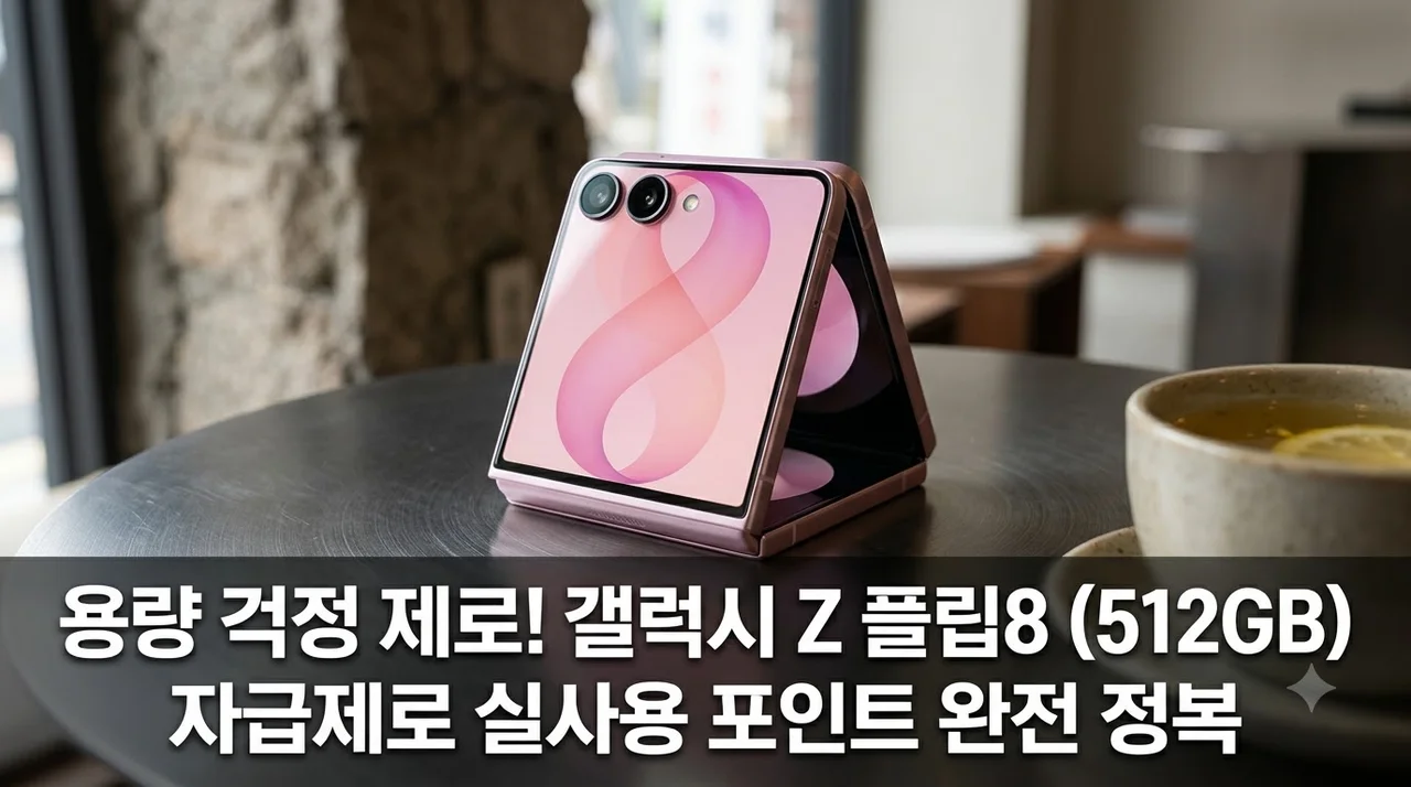 갤럭시 Z 플립8 512GB 자급제 용량 걱정 없는 선택과 실제 사용 포인트