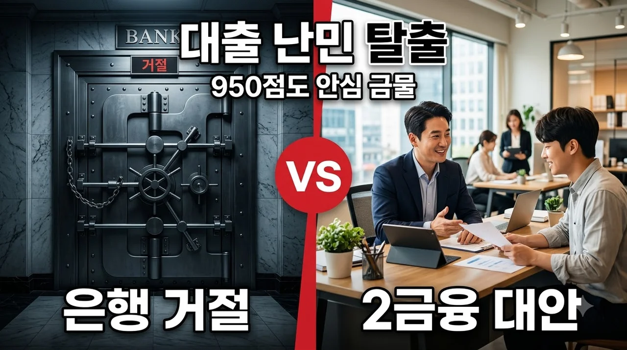 [리얼후기/비교] 대출 난민 된 950점 고신용자, 은행 퇴짜 시 2금융권 대안 3가지