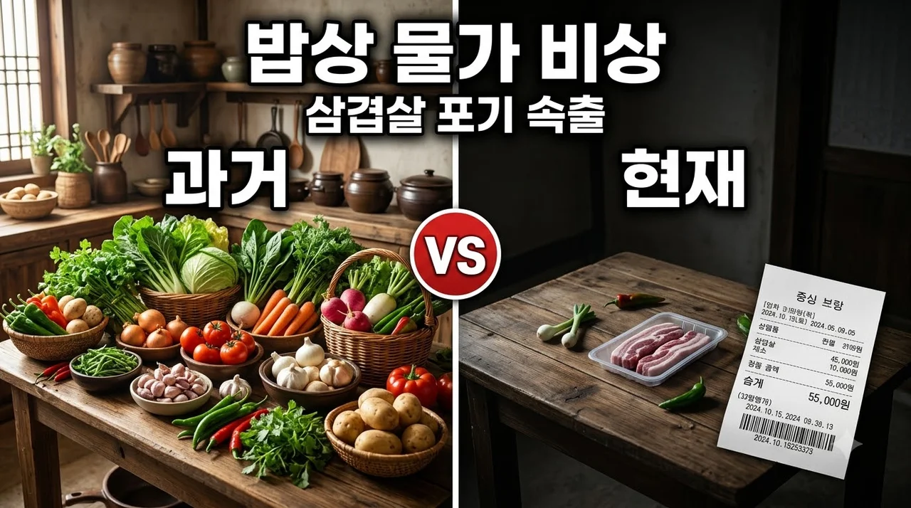 밥상 물가 비상! 삼겹살 상추쌈이 금값 된 히트플레이션 원인과 전망
