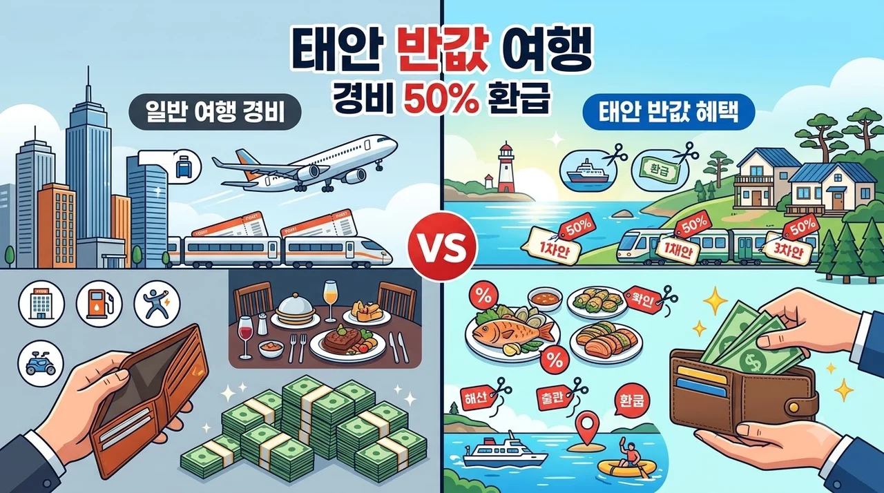 [태안 반값 여행] 50% 환급 혜택 및 신청방법 총정리 (2026 최신)
