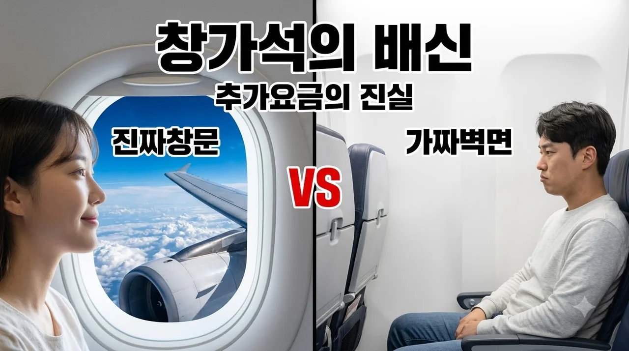 [리얼후기] 비행기 창가 좌석 소송 논란! 창문 없는 벽뷰에 추가요금까지? 항공사 꼼수 대응법