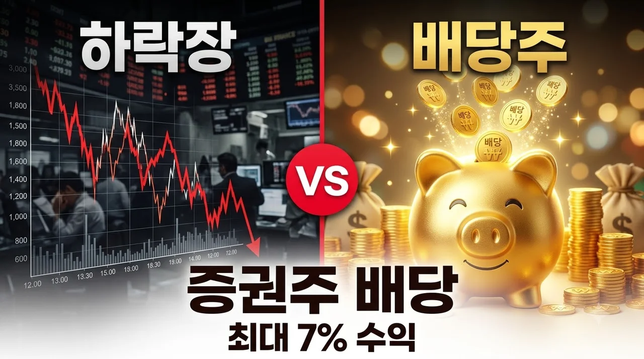 [리얼후기/비교] 증권주 배당 7%대? 하락장 속 금융주 실적 및 절세 혜택 분석