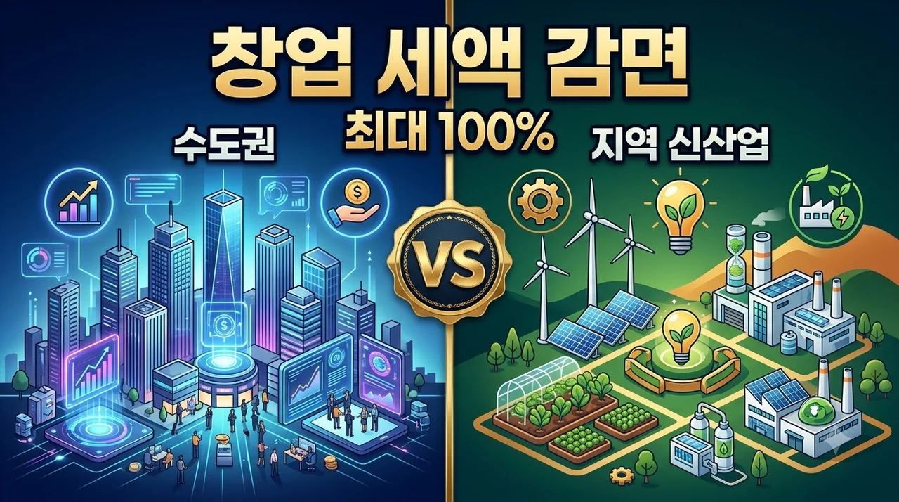 지방 창업 세액감면 100% 혜택 및 2026 세제개편안 핵심 요약