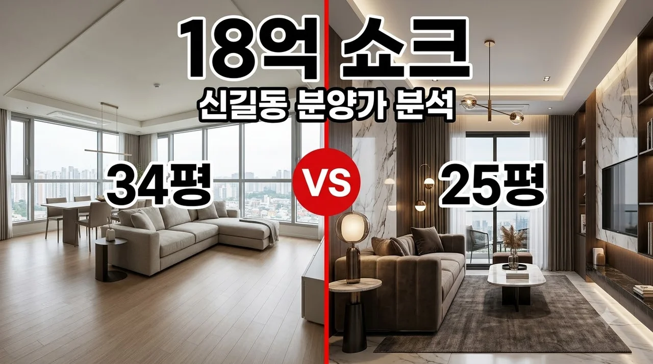 신길동 아파트 분양가 18억 쇼크, 34평 살 돈으로 25평? 청약 전략