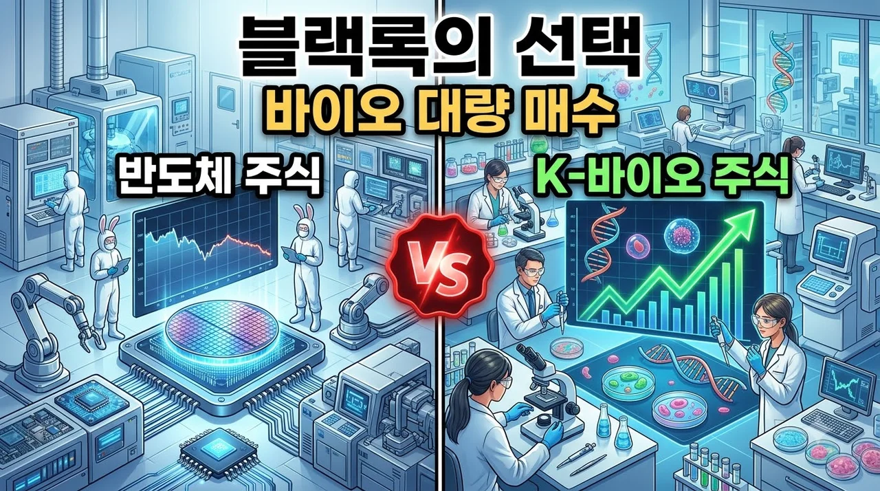 블랙록 K바이오 매수 이유, 개미들 반도체 베팅할 때 알테오젠 유한양행 줍줍 분석
