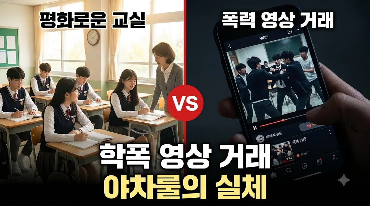 학폭 영상 거래 건당 5천원? 유행하는 야차룰 실태와 법적 처벌 총정리