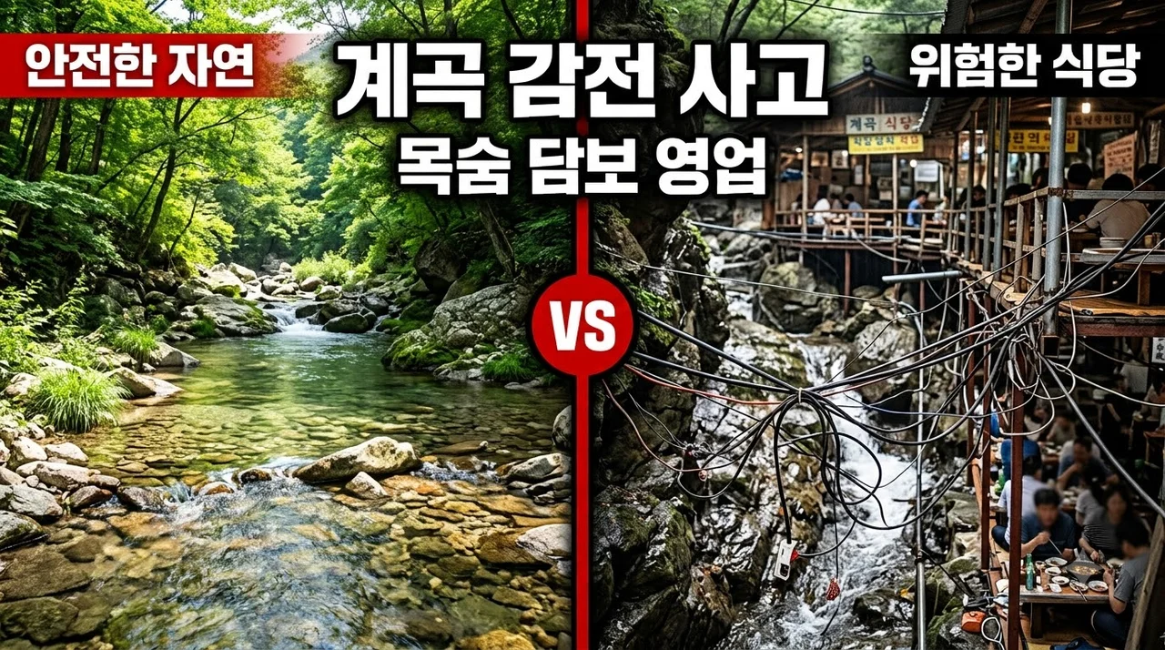 [리얼후기/비교] 계곡 감전 사고 위험! 양주 장흥계곡 220V 콘센트 실태와 대처법
