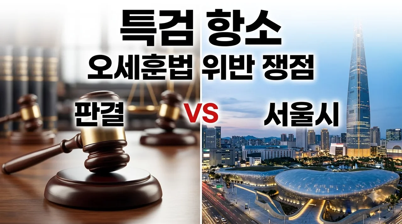 오세훈 항소이유서 분석 "오세훈법 위반" 특검의 강력 처벌 요구 이유와 쟁점