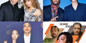 Global K-pop collaborations 2025 featuring major international partnerships between Korean artists and Western musicians including BLACKPINK Jennie, ENHYPEN members, and SEVENTEEN Dino