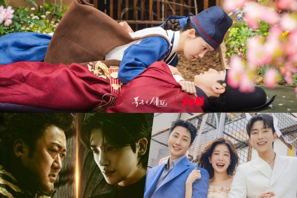 Image Alt Tag: Korean drama rankings featuring tvN historical series and modern romantic comedies showcasing diverse genres from September 2025 brand reputation analysis with traditional hanbok costumes and contemporary fashion representing top-rated K-dramas